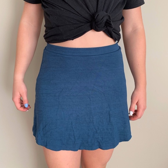 Blue American Apparel Cotton Skirt - Women Sm - Picture 1 of 2